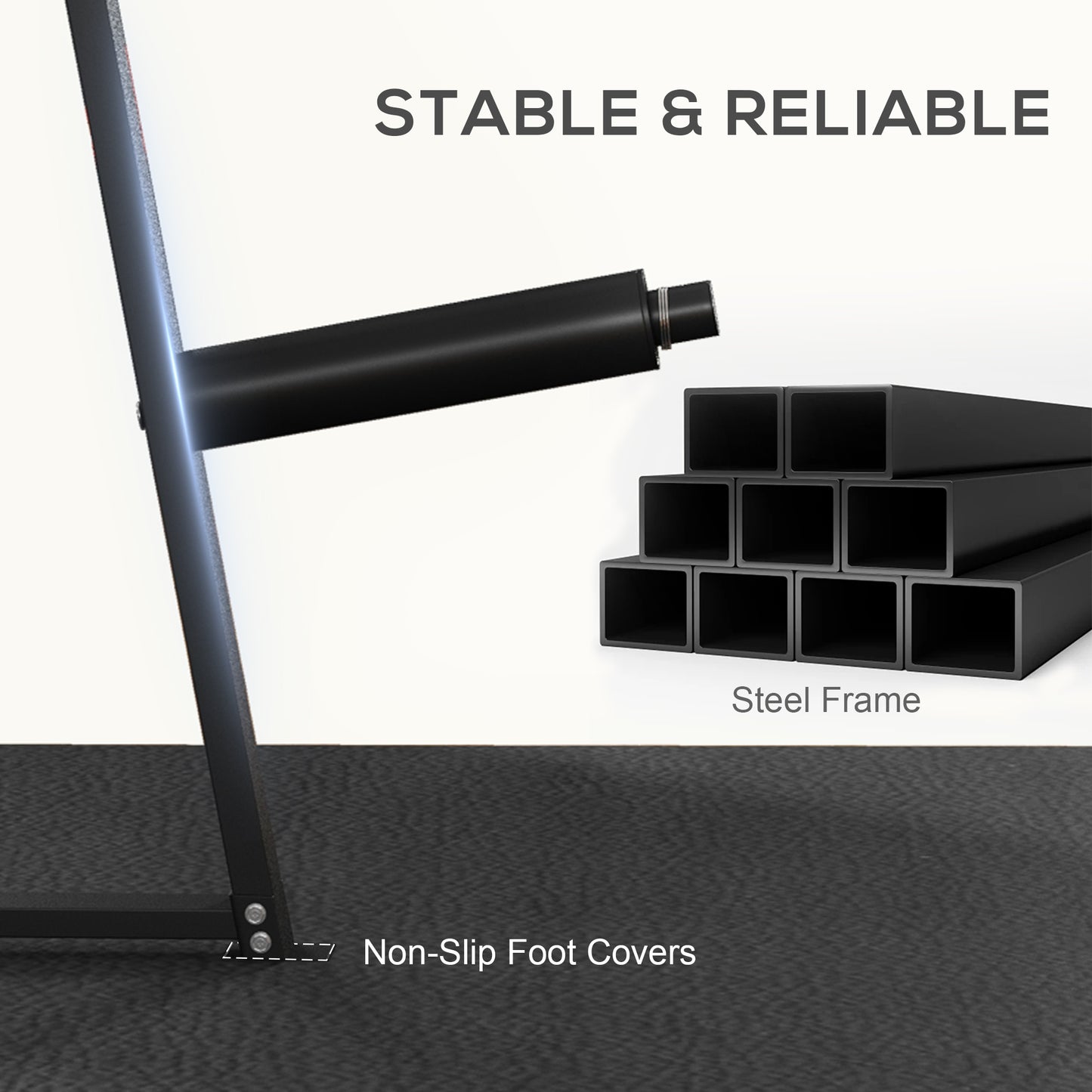 Weight Tree Rack: for 5cm Weight Plates and Barbell Bar with 6 Fasten Clamps, 300kg Capacity by SPORTNOW-4