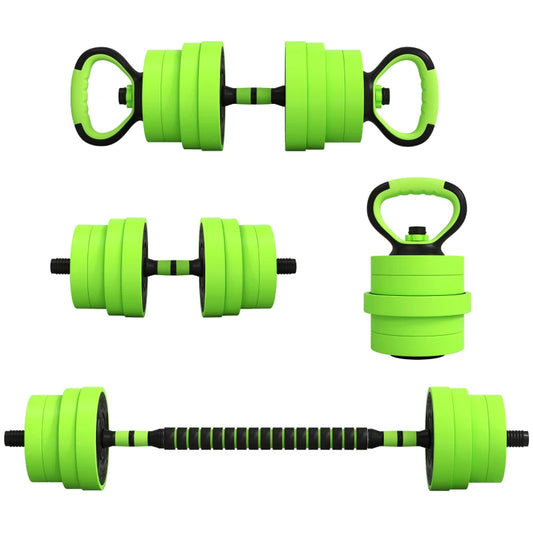 Green Dumbbells Set